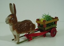 Antikes Osterhasen Gespann