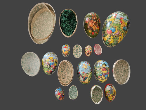 Ostereier pappmache candy - pappmache,