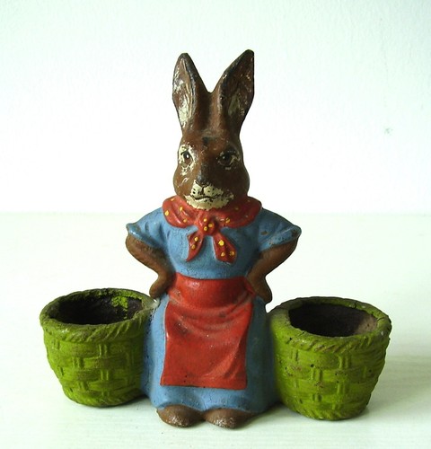 Antike osterhasen dame - antike,