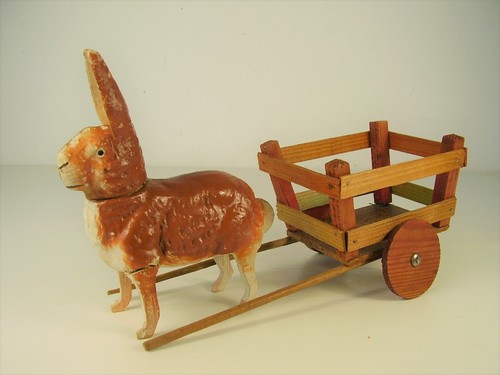 Antikes osterhasen gespann - antikes,
