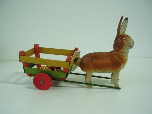 Antikes osterhasen füllbox - osterhasen,