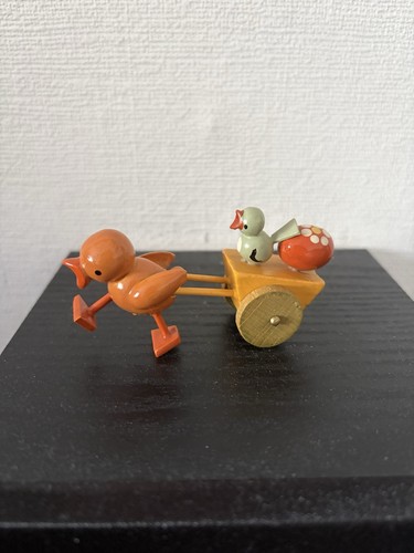 Erzgebirge ente mit osterwagen - ente,